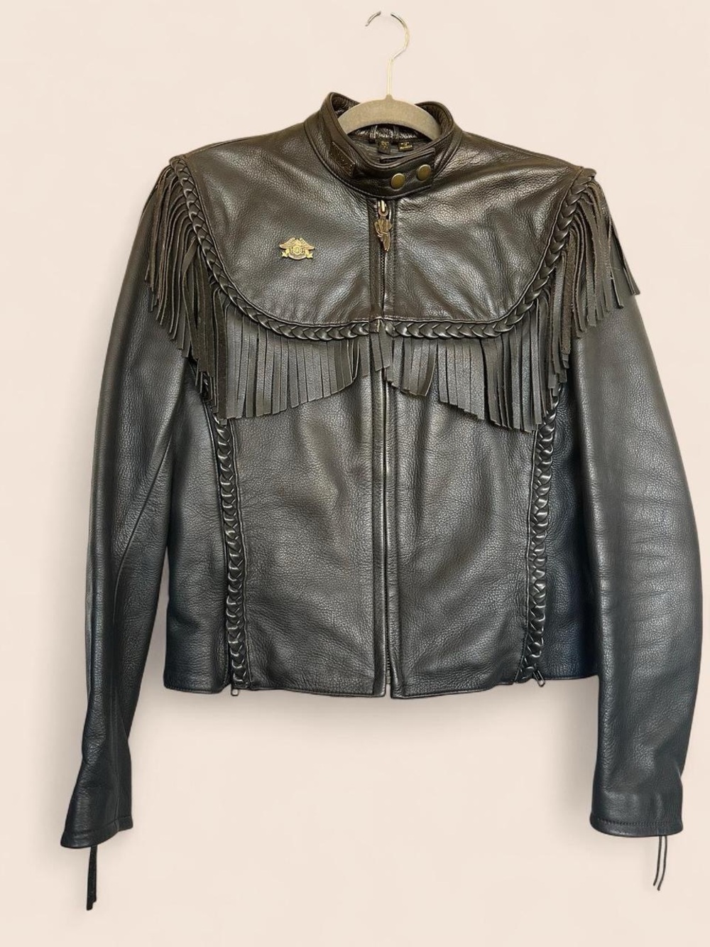 Harley-Davidson Willie G Leather Fringe Jacket – Size 36 W
